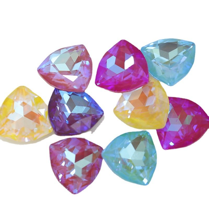 SZ Trillant Fancy Stone K9 Crystal Diamond Gems Stone Point Back Glass Rhinestones For Nail Art Clothing Accessories