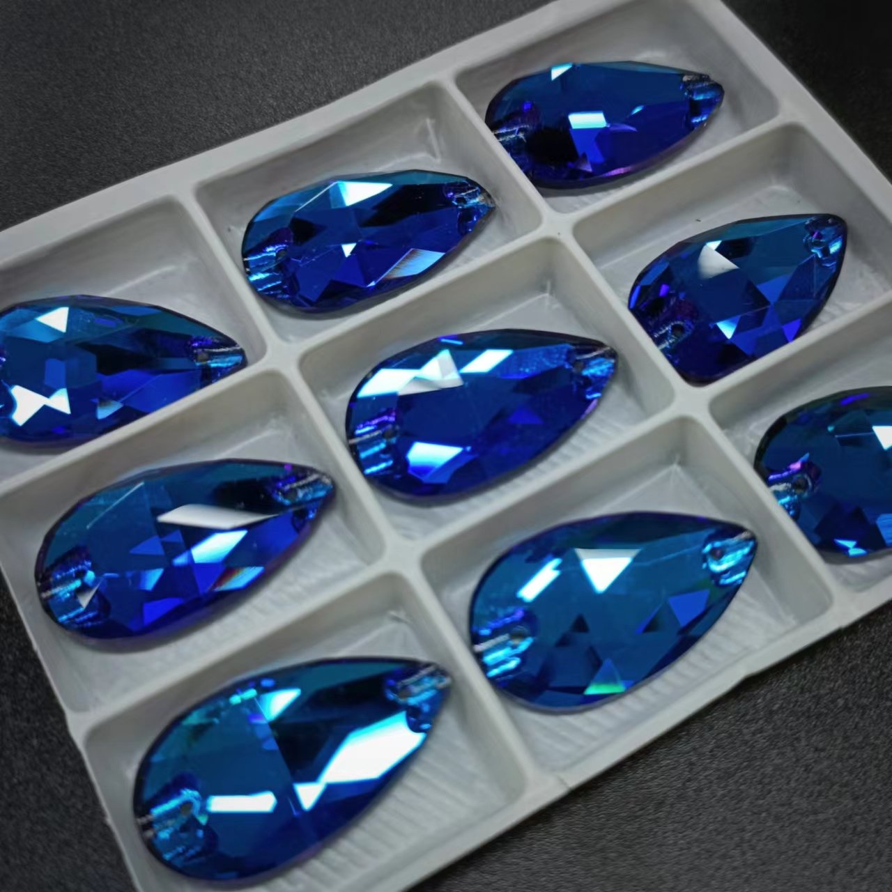 Multishape Multicolor Crystal Bears with Sew-On Rhinestones Garment Accessories for Jewelry Making