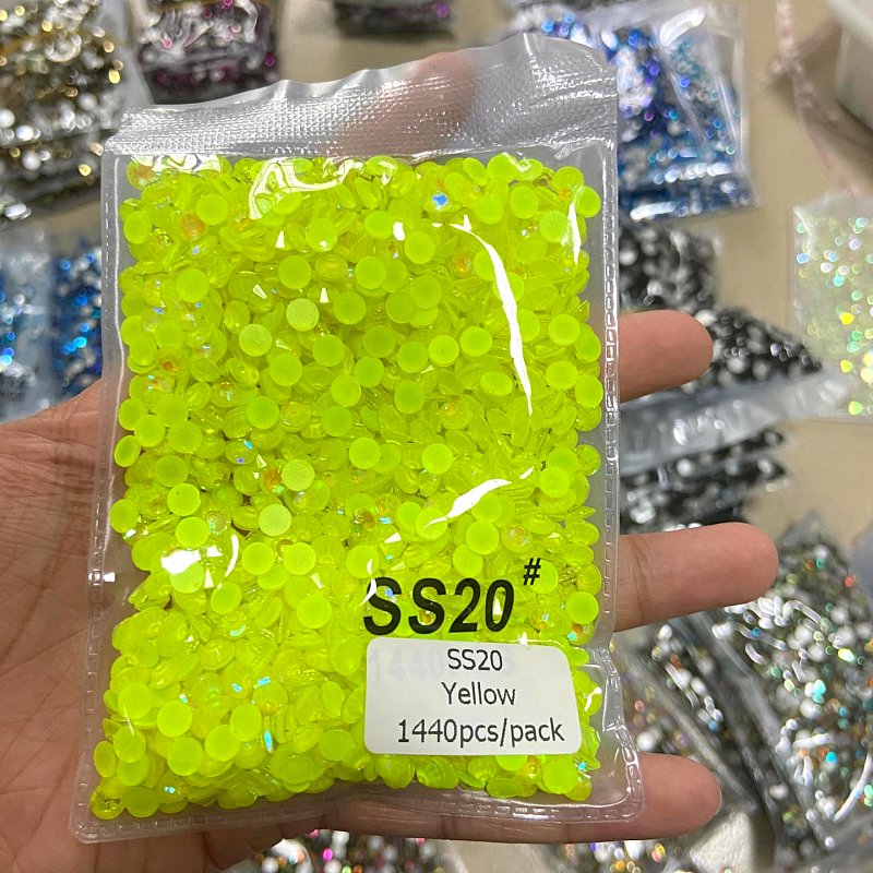 New Glow In Dark Crystal Rhinestone Pink Neon AB Luminous Glass Rhinestones
