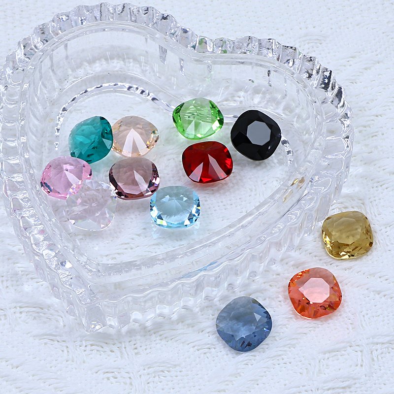 Dongzhou Square transparent glass rhinestones K9 crystal fancy stone wholesale loose crystal beads for jewelry diy accessories