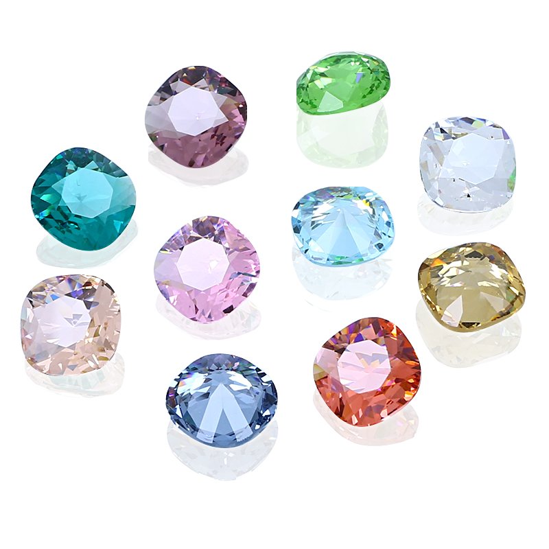 Dongzhou Square transparent glass rhinestones K9 crystal fancy stone wholesale loose crystal beads for jewelry diy accessories