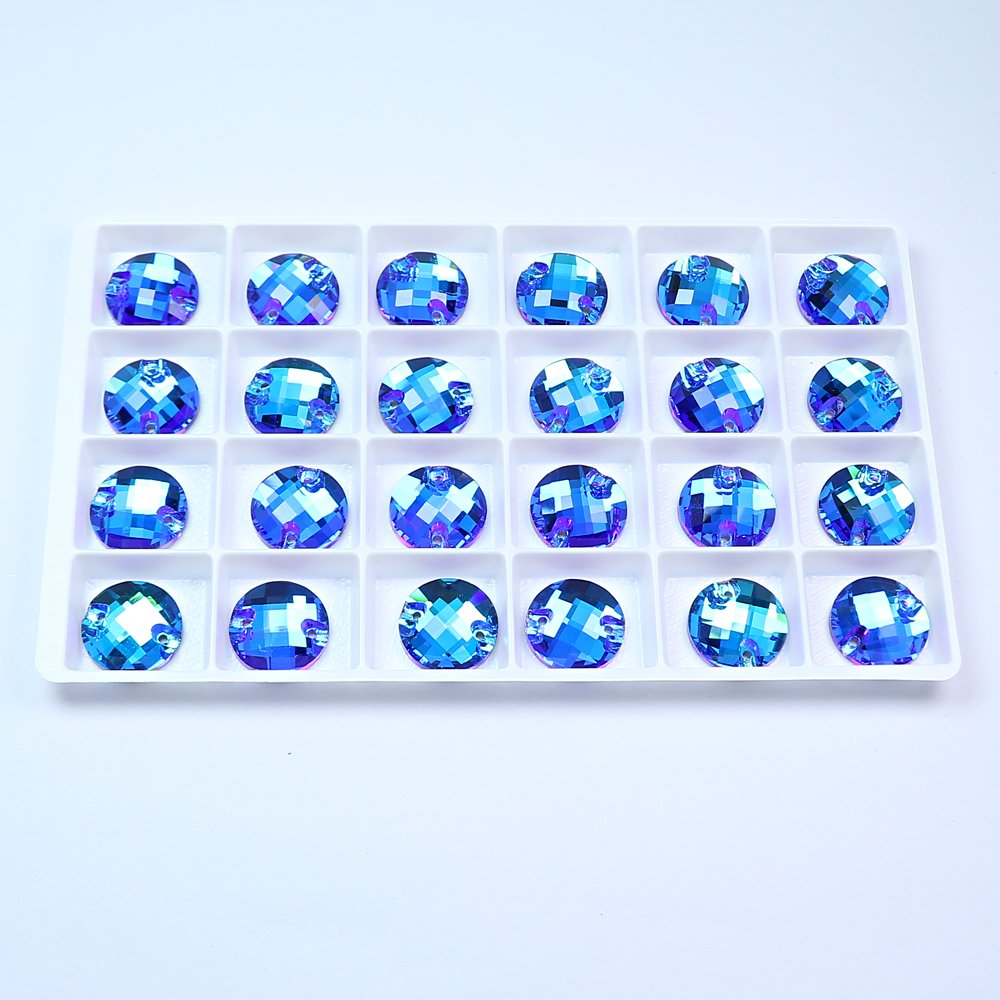 Sew-on Crystal Round Flat Back rhinestone wholesale loose crystal beads For Garment shoes diy sewing Accessories