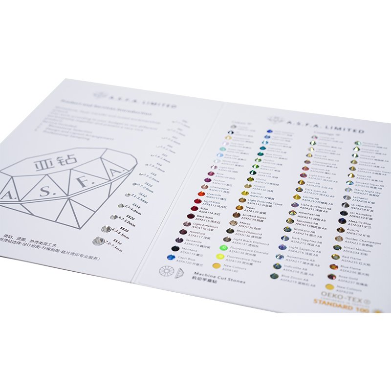 ASFA201 Crystal AB Hot Fix Rhinestones High Quality Iron and Glass Stones with Good Glue for Nails Garment DIY