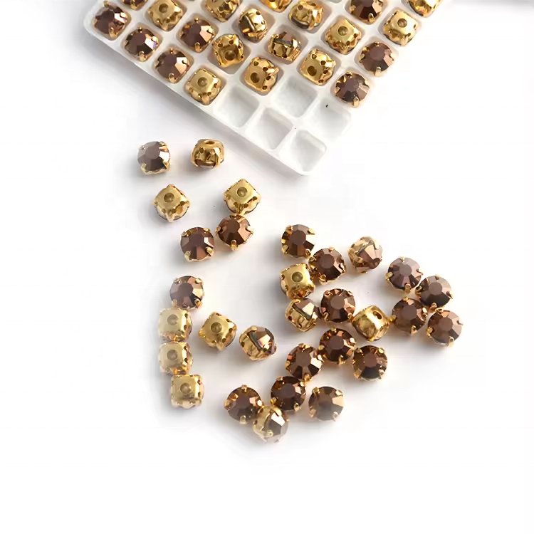 Multi Claw Setting Sew On Rhinestone With Cloaw Setting Red Crystal Glass Stones For Clothes Decoration Accessories