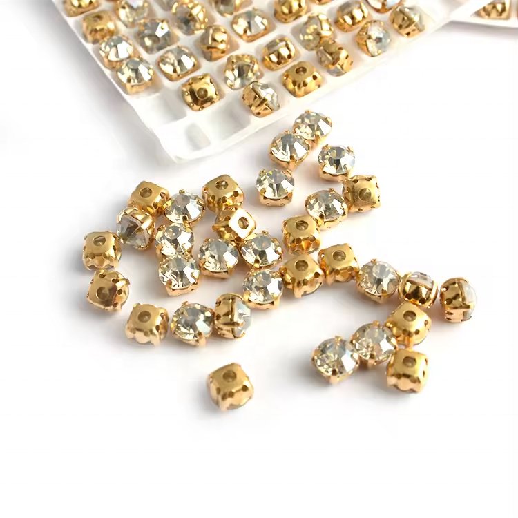 Multi Claw Setting Sew On Rhinestone With Cloaw Setting Red Crystal Glass Stones For Clothes Decoration Accessories