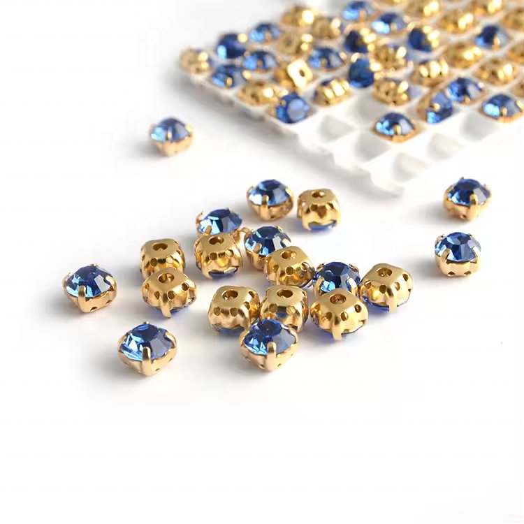 Multi Claw Setting Sew On Rhinestone With Cloaw Setting Red Crystal Glass Stones For Clothes Decoration Accessories