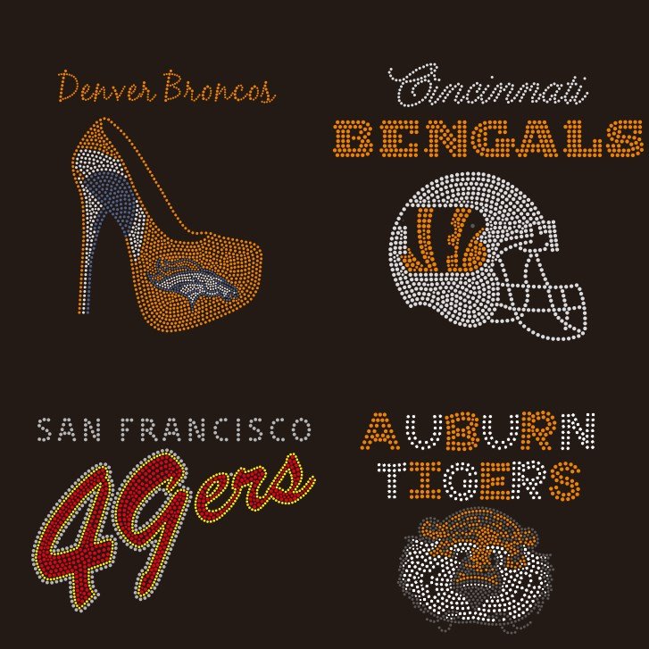 Steelers Football Logo HeartHot Fix Rhinestone Motif Heat Press Crystal Transfer Iron on Bling Diamond For DIY Shirt
