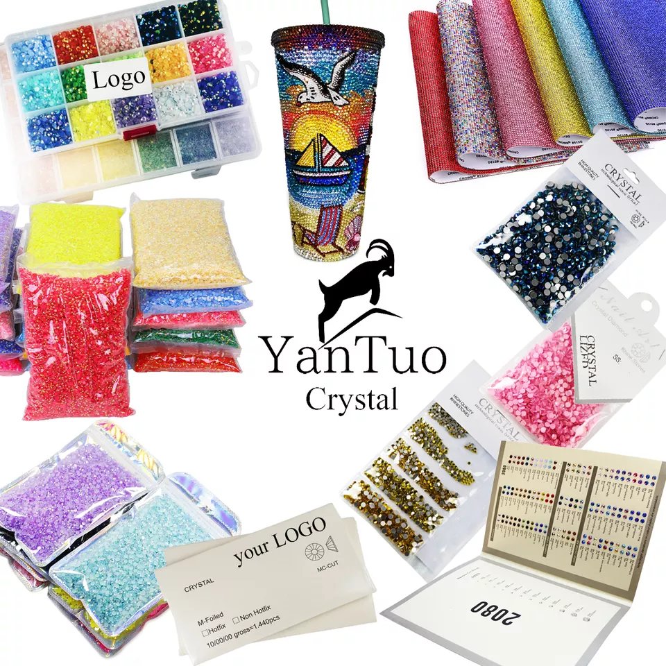 New Red Volcano 3D Flatback Hotfix Rhinestone Crystal Stone for Jewelry & Manicure Decoration Lead-Free Glass Material