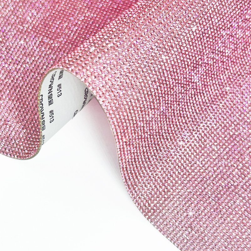 Hot Sale Hot Fix Crystal Rhinestone Mesh Double Side Adhesive Rhinestone Diamond Sticker Strass Mesh Sheets