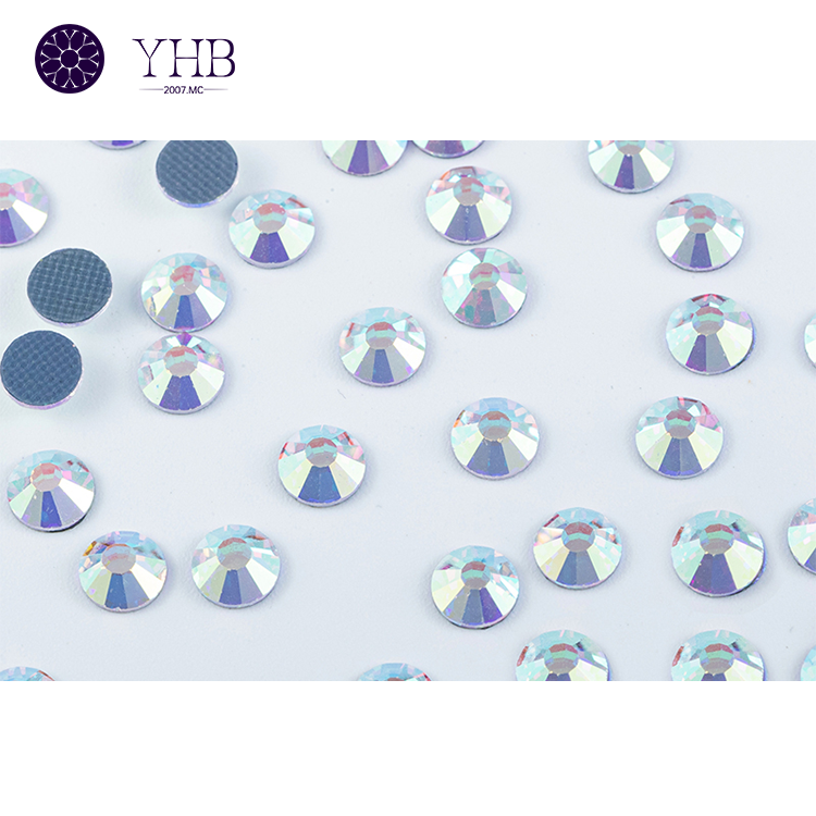 YHB Factory Wholesalers SS0-SS48 Logo Nail Art Shoes Crystals Ab Hotfix Crystal Rhinestone For Garment