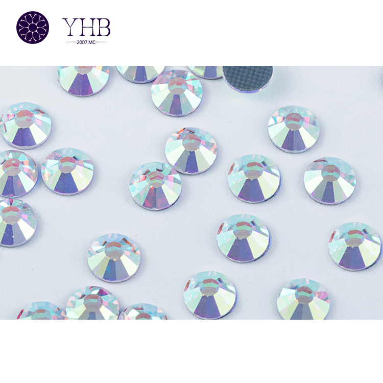 YHB Factory Wholesalers SS0-SS48 Logo Nail Art Shoes Crystals Ab Hotfix Crystal Rhinestone For Garment