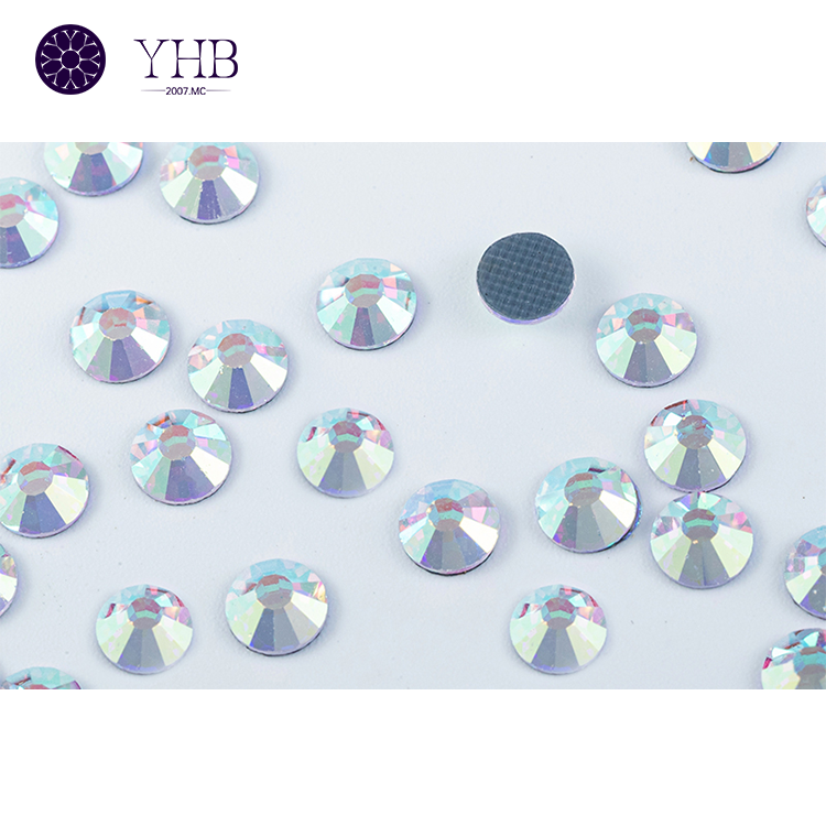 YHB Factory Wholesalers SS0-SS48 Logo Nail Art Shoes Crystals Ab Hotfix Crystal Rhinestone For Garment