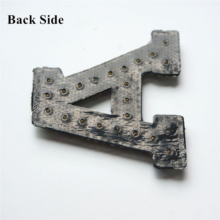 26 Letters Rhinestone Iron On Patch A-Z Black Bling Rhinestone Letter Patches Glitter Alphabet Applique for DIY Craft Supplies