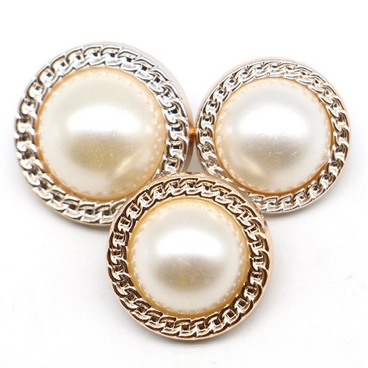 Wholesale Garment Accessories Hand Sewing Shank Rhinestone Pearl Buttons