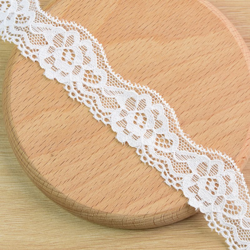 Nylon spandex elastic lace 3.2 cm underwear lace trim