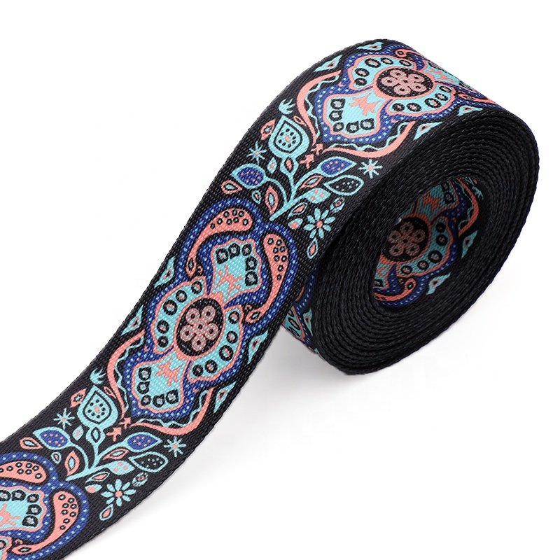 webbing Jacquard Tape Woven ribbon customized printed jacquard elastic waist band