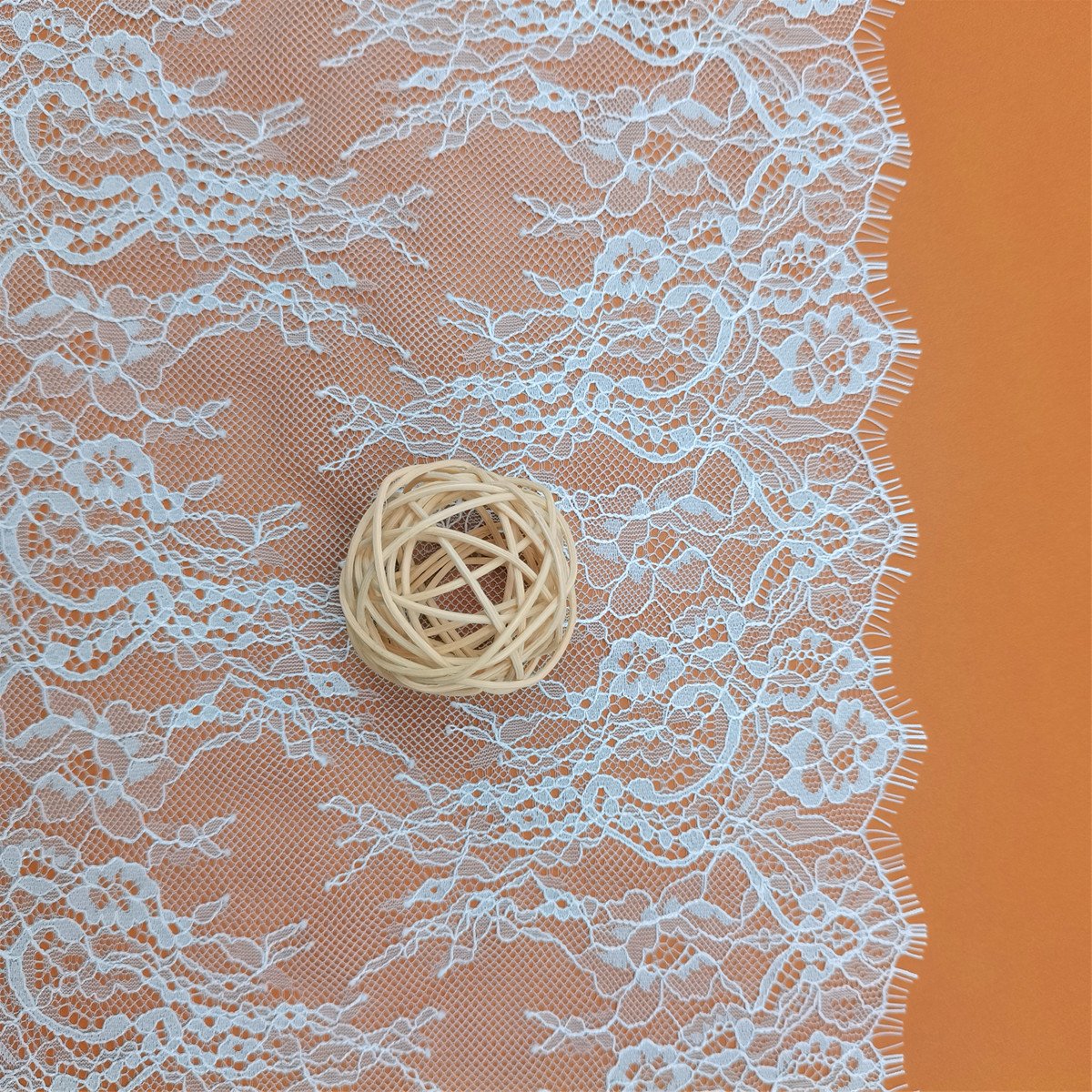 High Quality E1463 Jacquard Eyelash Lace Fabric White Black Soft Flower Trim 3 Meters Long Used Soft Stylish Clothing Dresses
