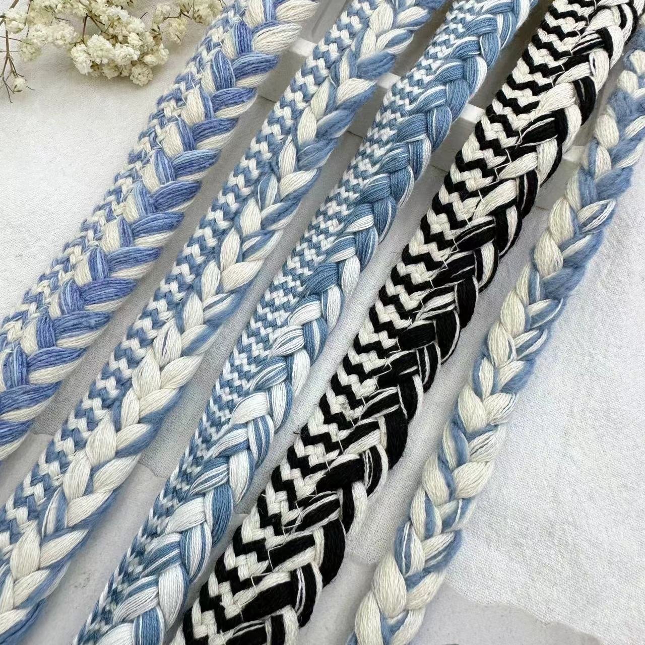 High Tenacity Embroidered 20mm Glitter Braided Macrame Crochet Lace Trim Hair Clip Headband Costume Sewing Craft