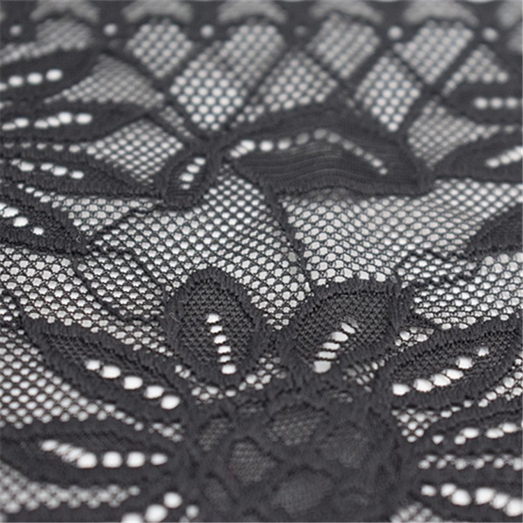 Hot Sale Wholesale Lace Trim Fabric Elastic Lace Flowers Embroidery Ribbon For Dress