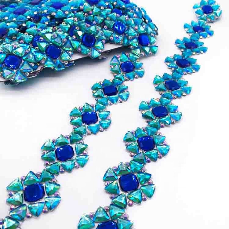 carnival costume jewelry materials gem applique iron on rhinestone trimming for craft 2025