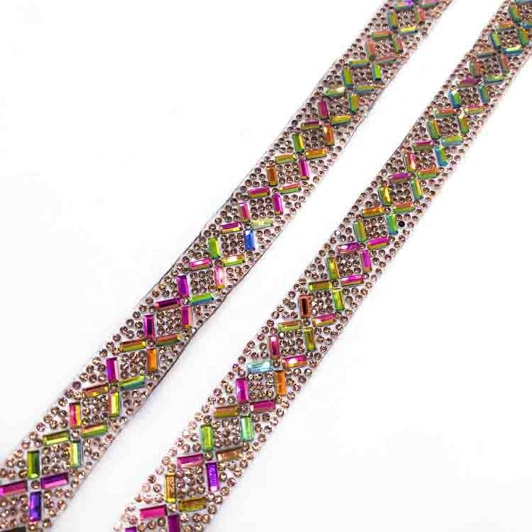 carnival costume jewelry materials gem applique iron on rhinestone trimming for craft 2025