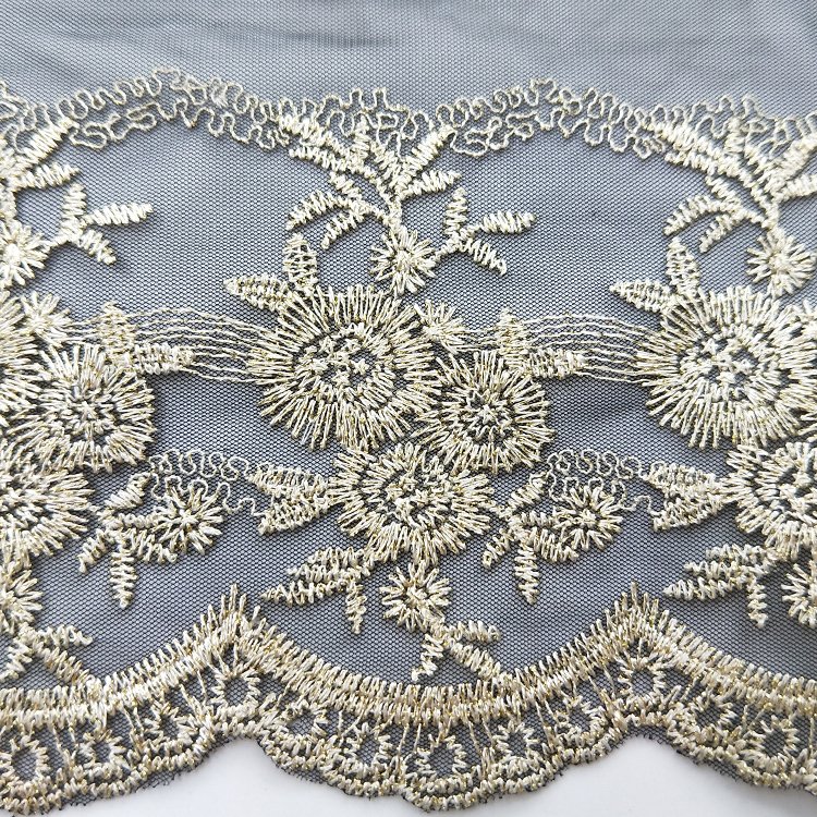 fashion designs embroidery polyester black lace trim for garment dress underwear luggage curtains,interior decoration