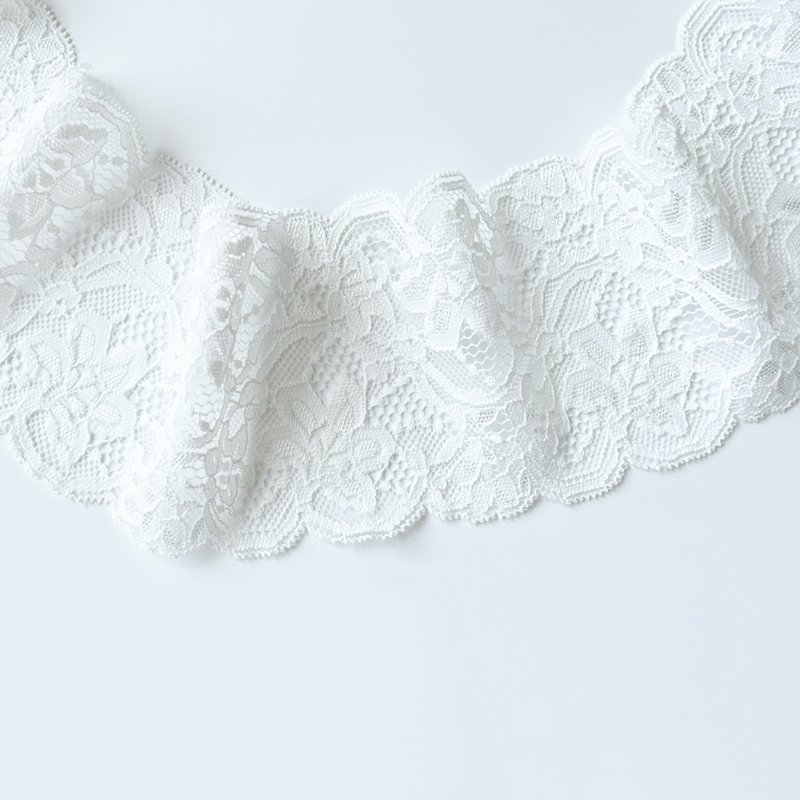 Factory Directly Lace Trim Elastic Nylon Floral Lace Trims