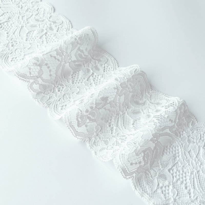 Factory Directly Lace Trim Elastic Nylon Floral Lace Trims