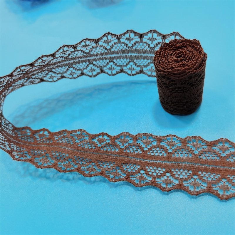 ZJ029 Good Quality Wide 3.8cm 26 Colors Lace Ribbon Clothing Underwear Webbing Nylon Lace Trim for Garment Sewing Decoration