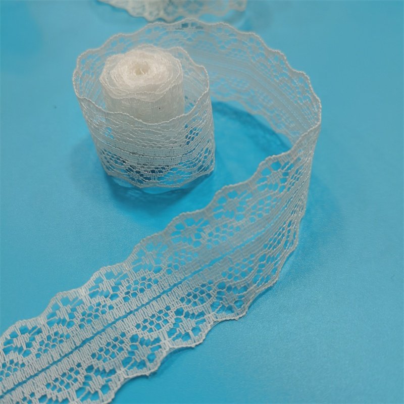 ZJ029 Good Quality Wide 3.8cm 26 Colors Lace Ribbon Clothing Underwear Webbing Nylon Lace Trim for Garment Sewing Decoration