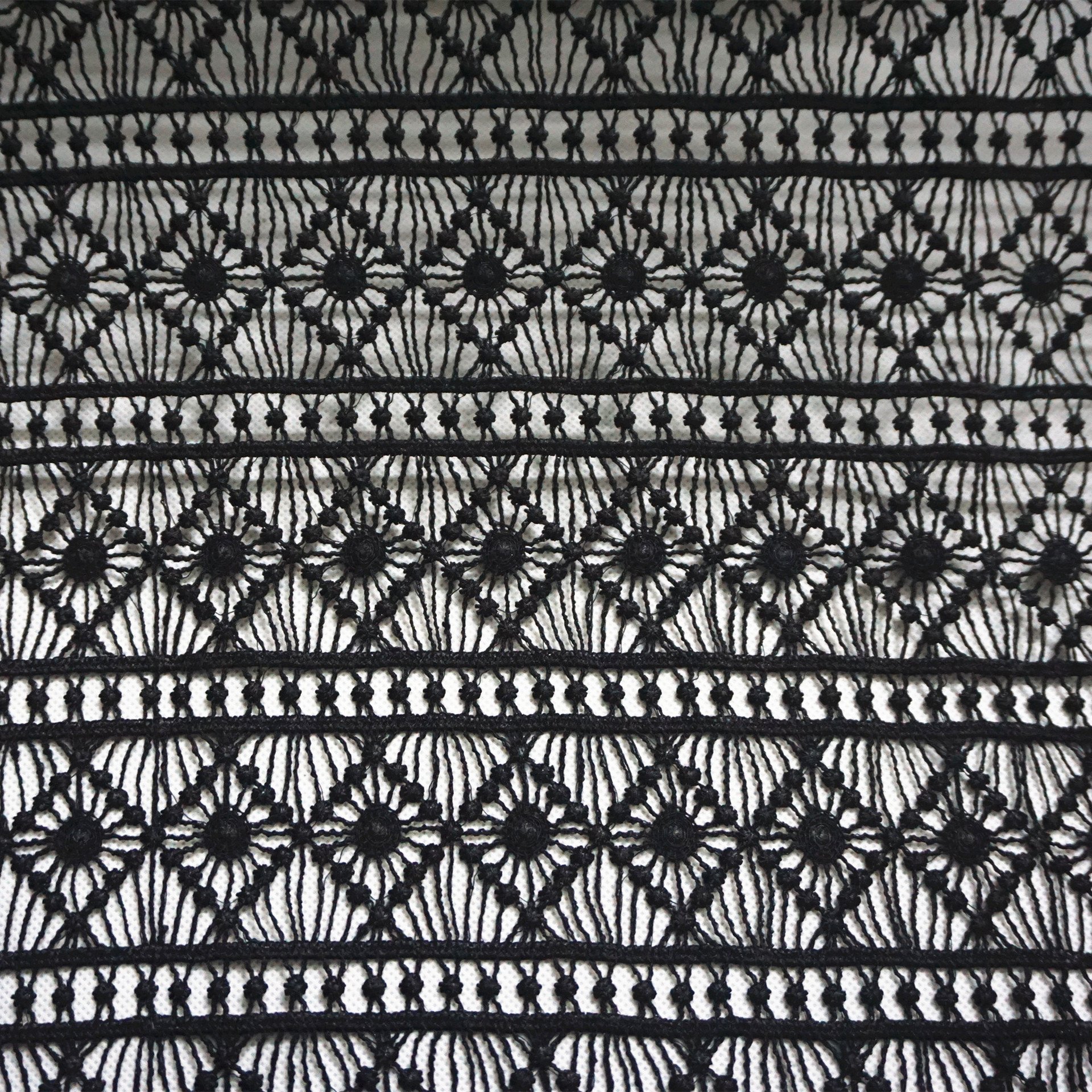 Cotton Lace Trimming For Garment White Guipure Lace Fabrics Water Soluble Fabric for Wedding