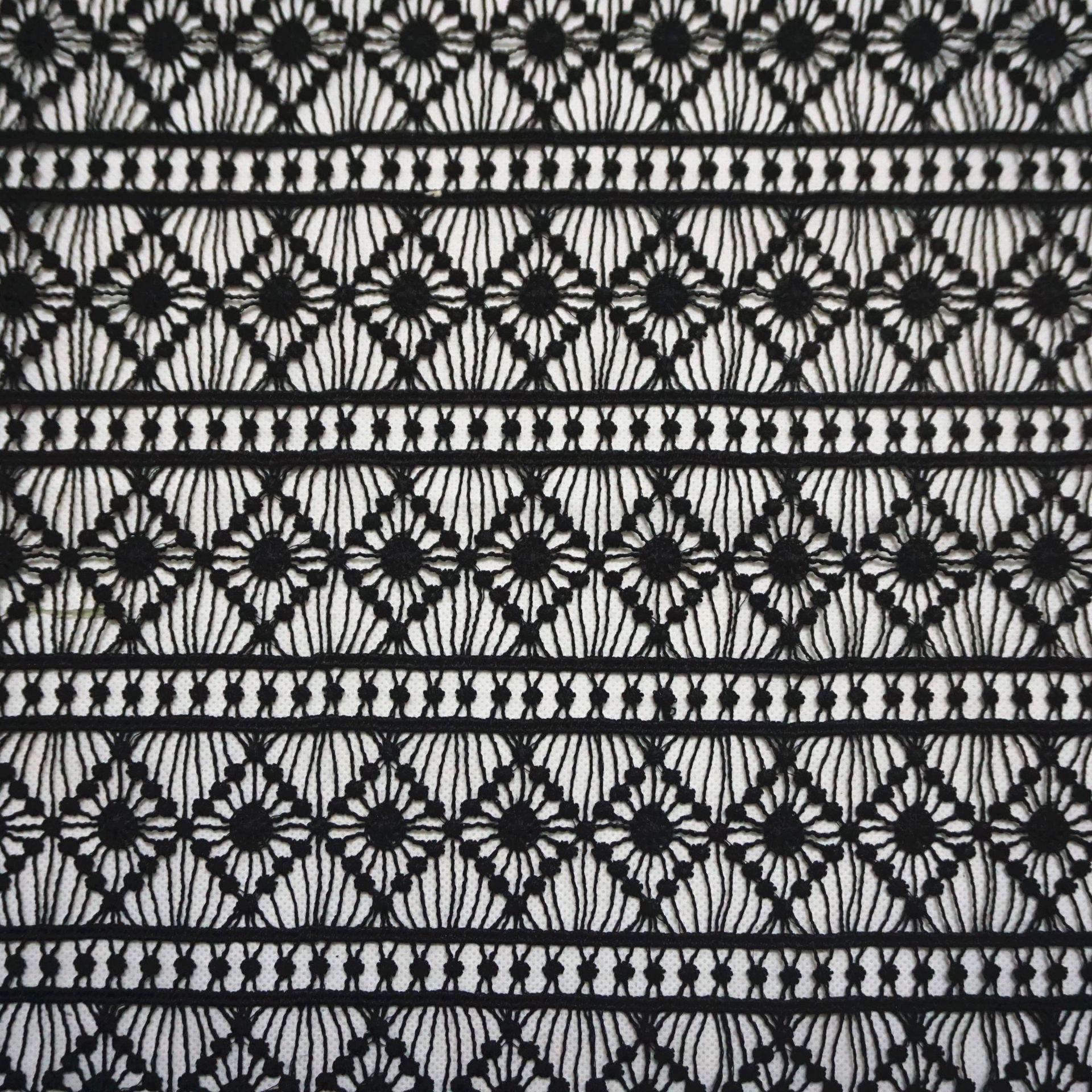 Cotton Lace Trimming For Garment White Guipure Lace Fabrics Water Soluble Fabric for Wedding