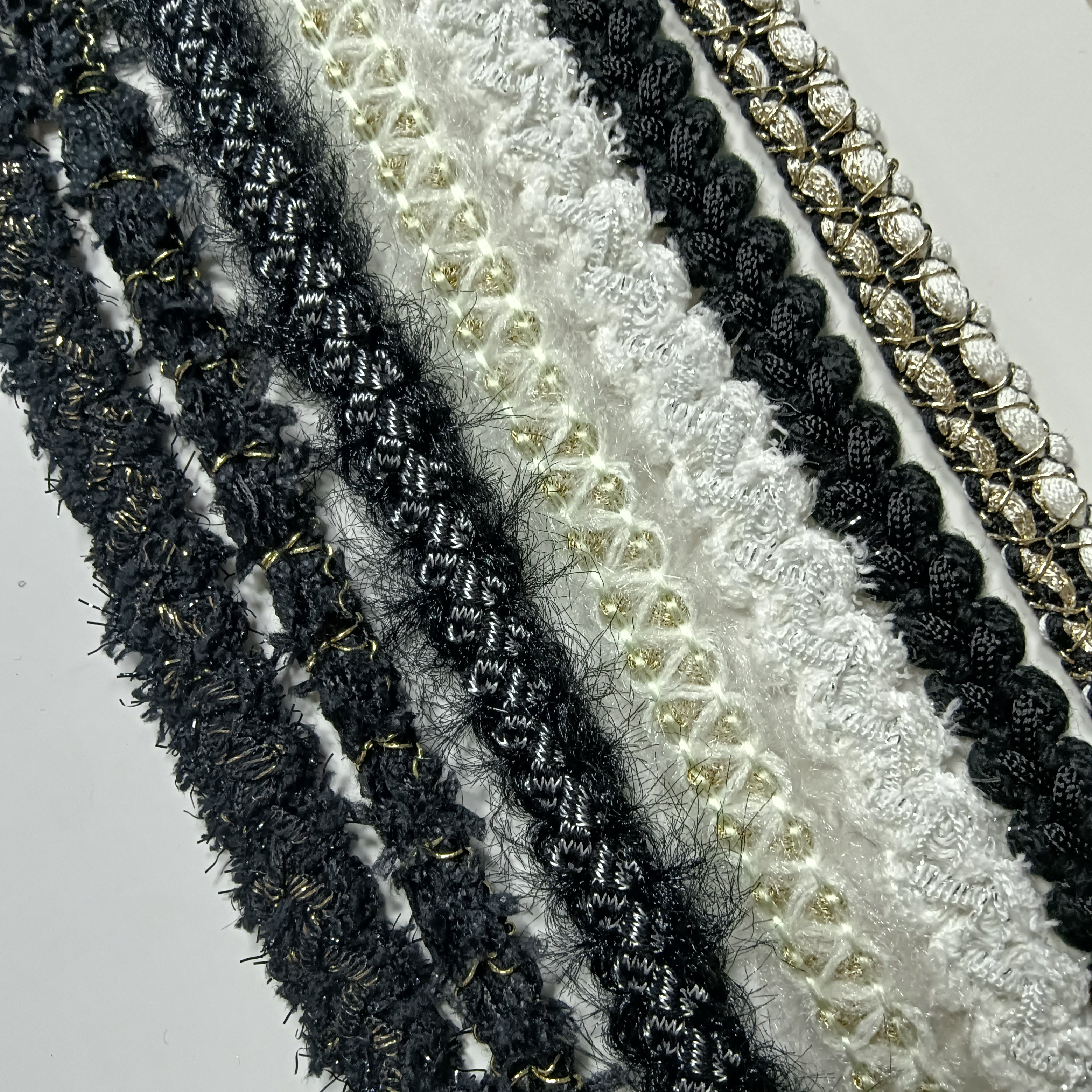 Hot Sell Webbing Chain Sequins Embroidery Lace Trim Polyester Trim Diy Colored Ribbon For Garment