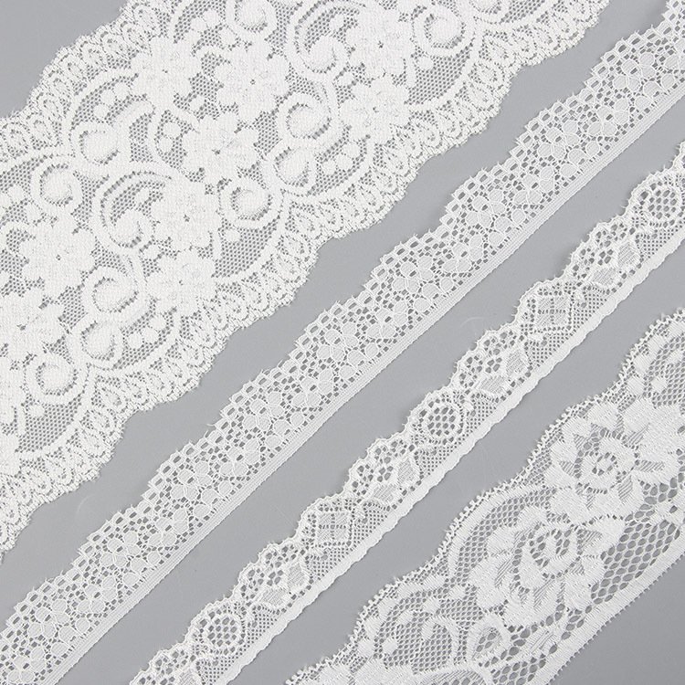 Wholesale Decorative Embroidery Wedding Trim Ribbon Nylon Lace for Garment