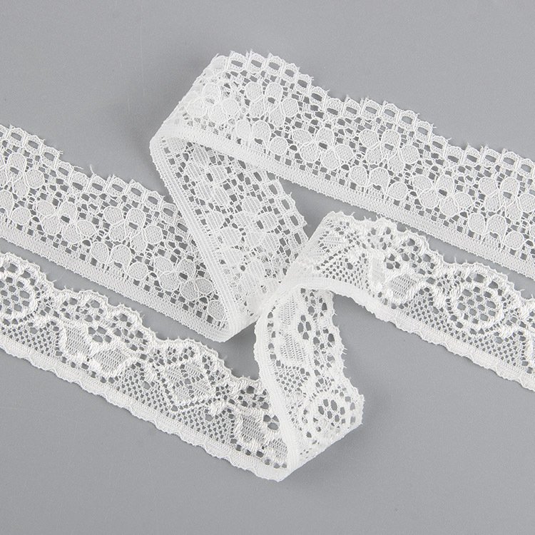 Wholesale Decorative Embroidery Wedding Trim Ribbon Nylon Lace for Garment
