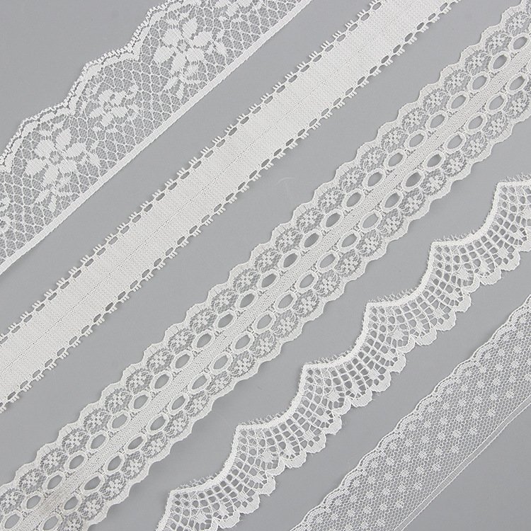 Wholesale Decorative Embroidery Wedding Trim Ribbon Nylon Lace for Garment