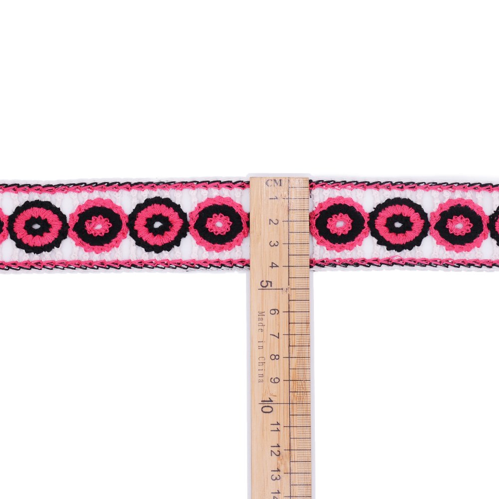 Crochet embroidery color customized design polyester lace trim