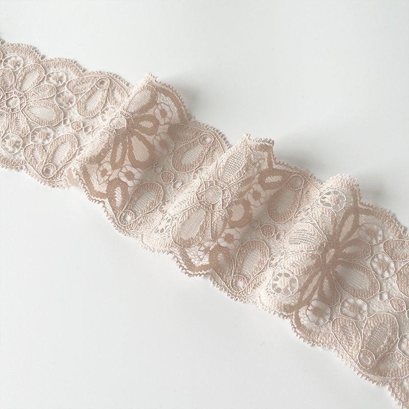 Hot Selling Soft Touch Fine Workmanship Stretchy Lace Trim For Wedding Dresses