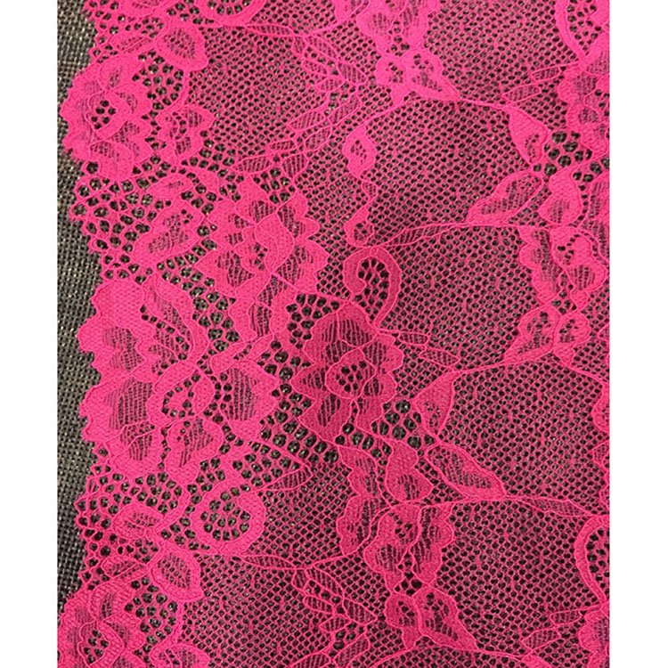 19.5 cm wide victorias secret rose red color flower elastic lace trimmings for women lingeries