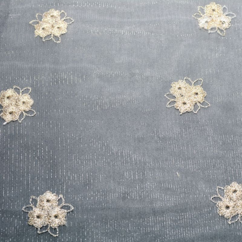 Wholesale Sales Pure Cotton Embroidered Lace Lolita Kids' Skirt Gold Mesh Tissue Lace Trim
