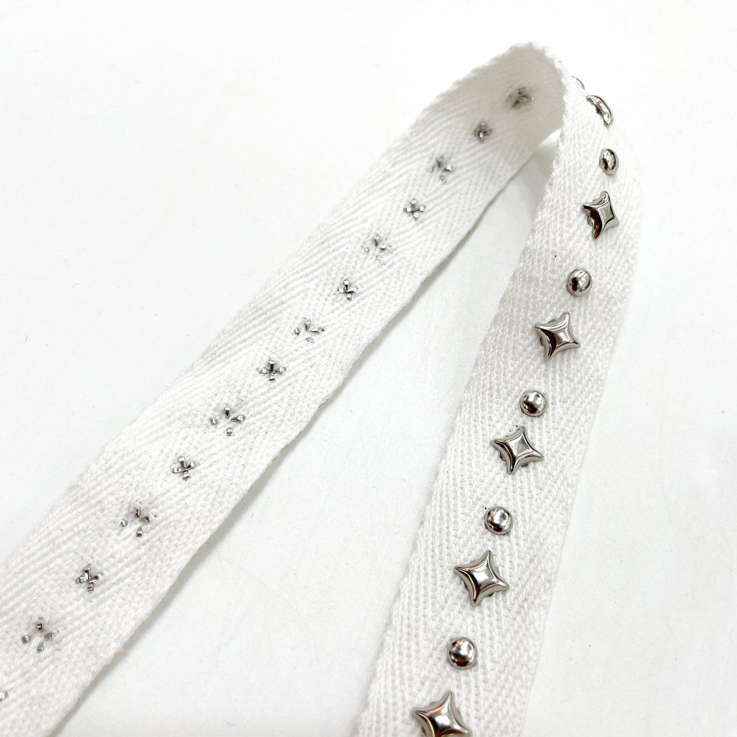 tr006 Factory price cotton studs ribbon trim garment accessories