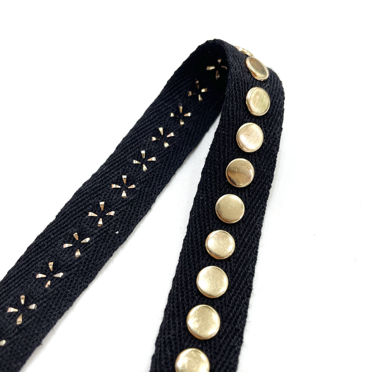 tr006 Factory price cotton studs ribbon trim garment accessories