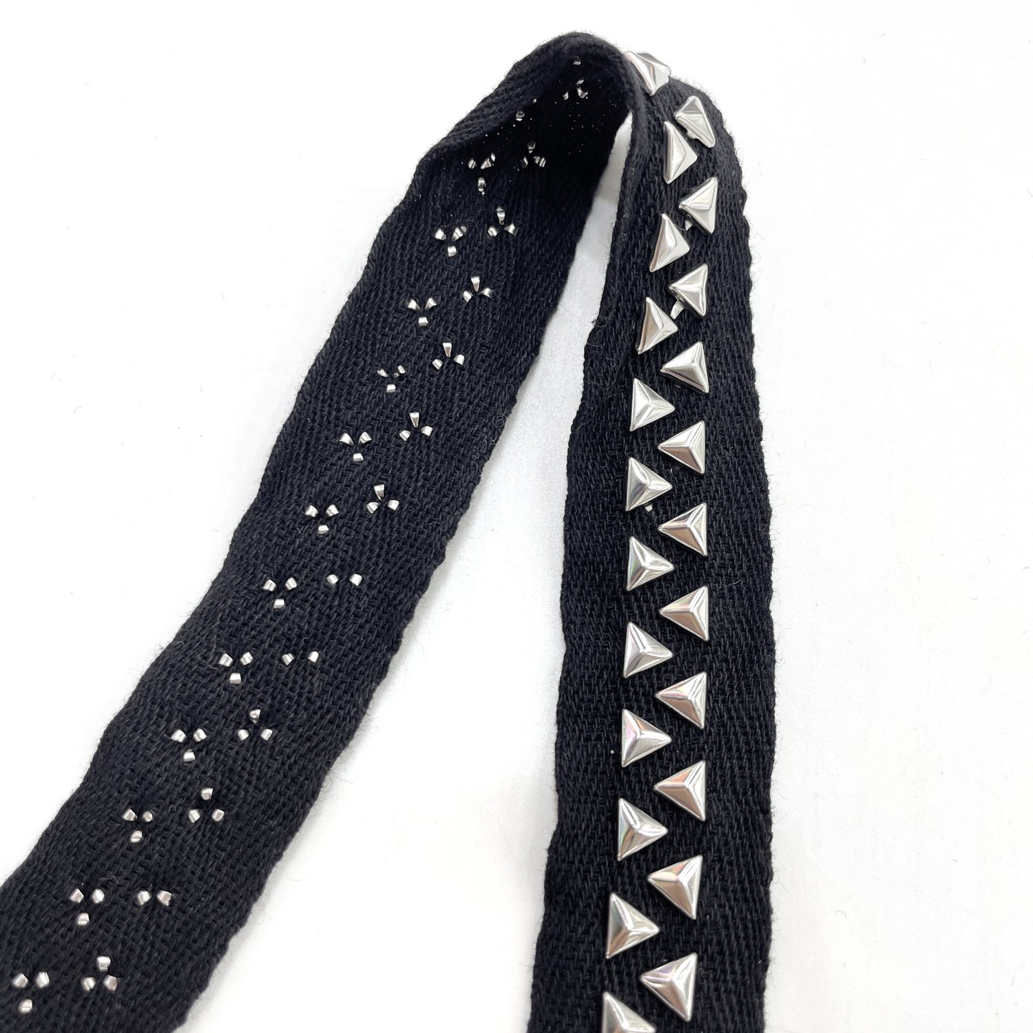 tr006 Factory price cotton studs ribbon trim garment accessories