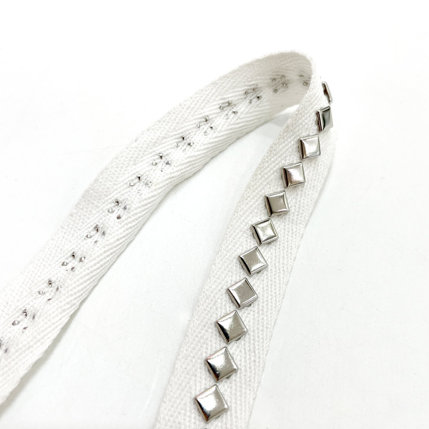 tr006 Factory price cotton studs ribbon trim garment accessories