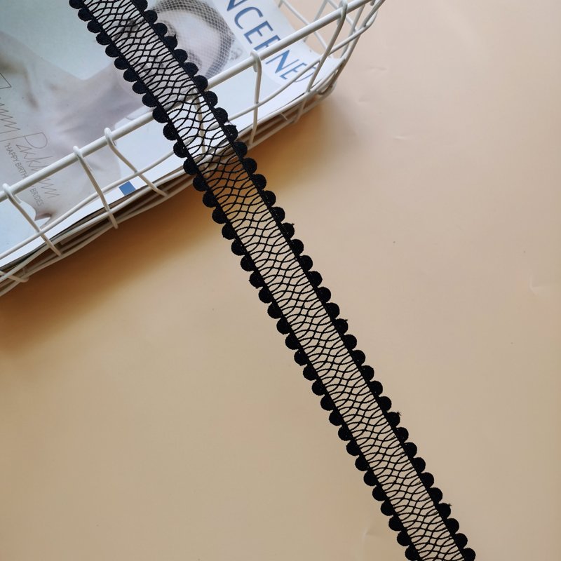 Water Soluble Fashion Garment Accessories Lace Trimming Embroidery Polyester Lace Trimming Fashion Border Trimming Lace