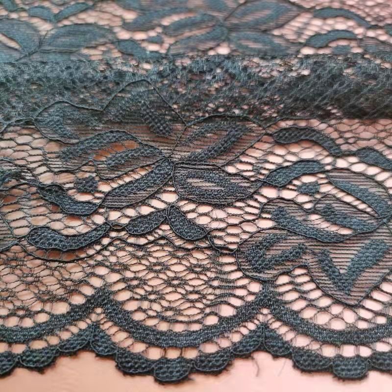 ZJ028 20 Years Manufacturer Chinlon 90% Spandex 10% French Lace Lace Trim Elasticated Knitted Elastic Lace for Wedding Underwear