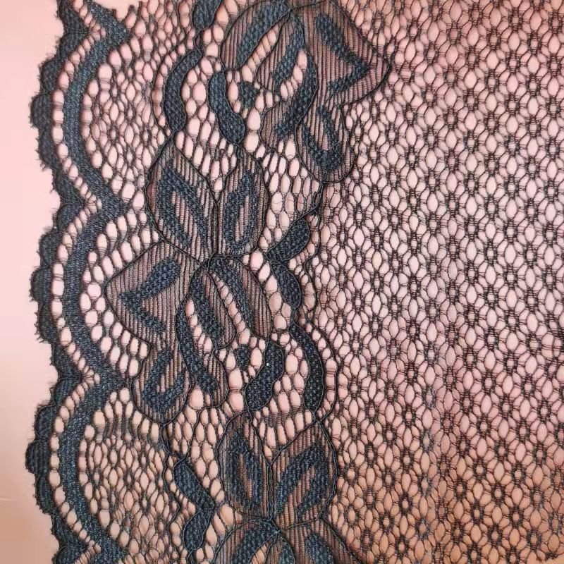 ZJ028 20 Years Manufacturer Chinlon 90% Spandex 10% French Lace Lace Trim Elasticated Knitted Elastic Lace for Wedding Underwear