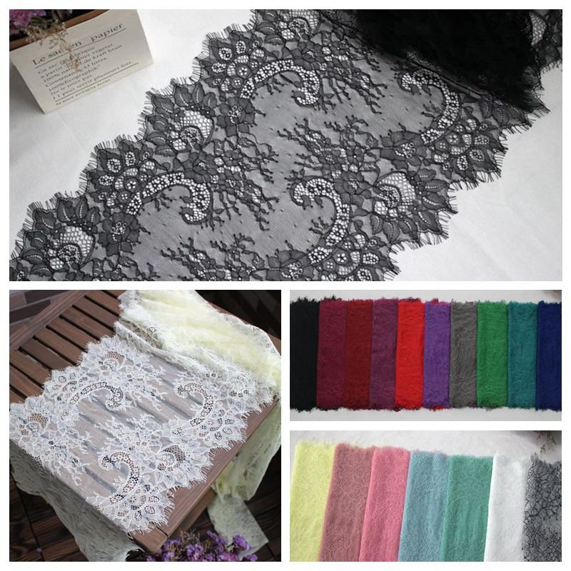 Chantilly French Lace Trim for Bridal Dress 3 meters one pc 40cm wide