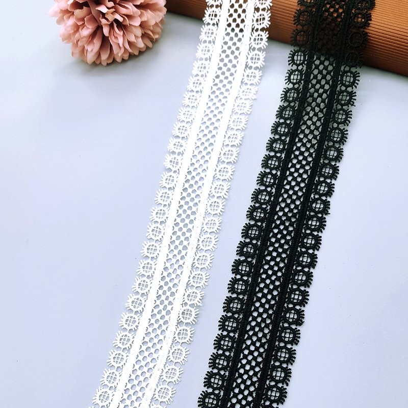 Lace Trim Ribbon Glitter Lace Trimmings Fabric for Sewing DIY Accessories Women Clothing Costume Decor