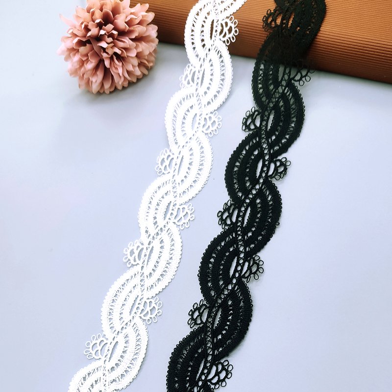 Lace Trim Ribbon Glitter Lace Trimmings Fabric for Sewing DIY Accessories Women Clothing Costume Decor